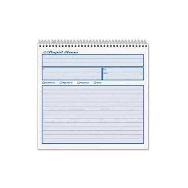 Tops® Rapid Memo Book, 2-Part, Carbonless, 8-1/2